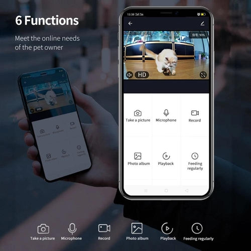Smartpet Food Dispenser With Camera: App-Controlled Automatic Feeder
