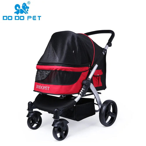 Foldable Large Size Luxury Pet Cart Large Dog Cart Multiple Cats for